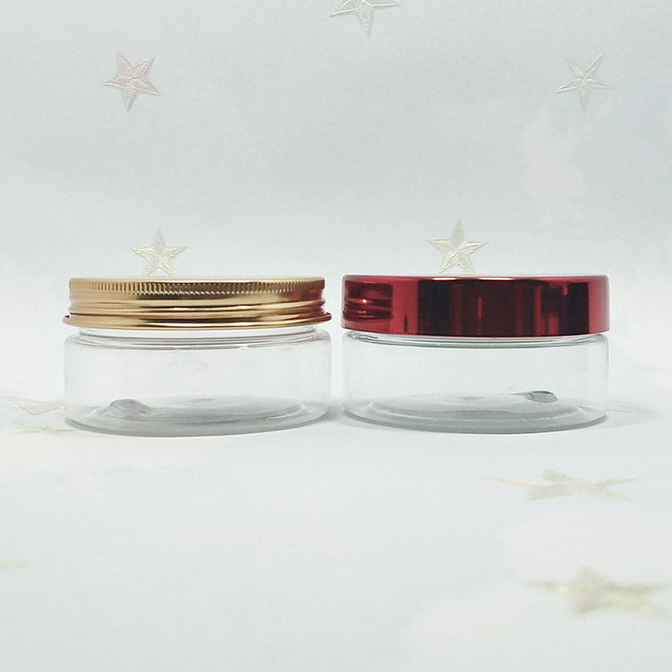cosmetic packaging free sample empty plastic jar 100g white