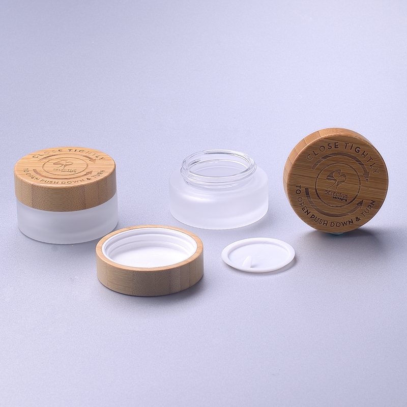 cosmetic packaging glass jar 5g 15g 30g 30ml 50g 50ml child proof Jar cosmetic containers cream jar