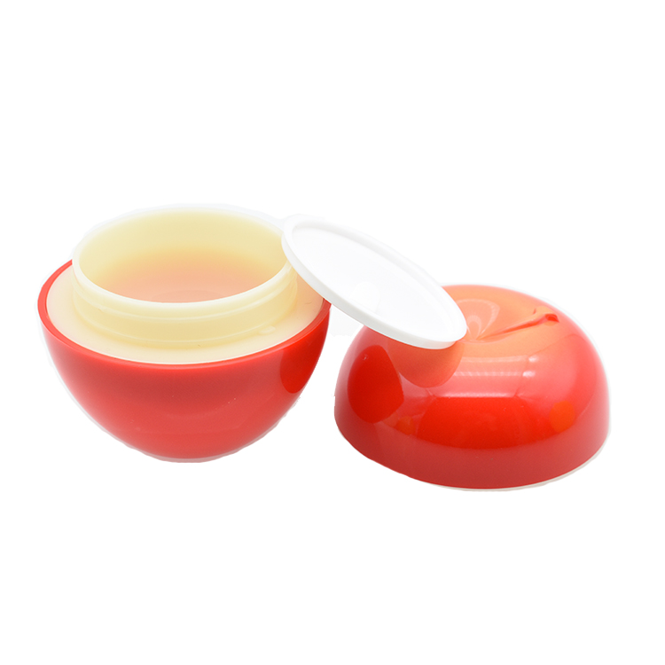 cosmetic packaging high quality 30g 30ml cream plastic bottle cosmetic fruit shape plastic jar for cream
