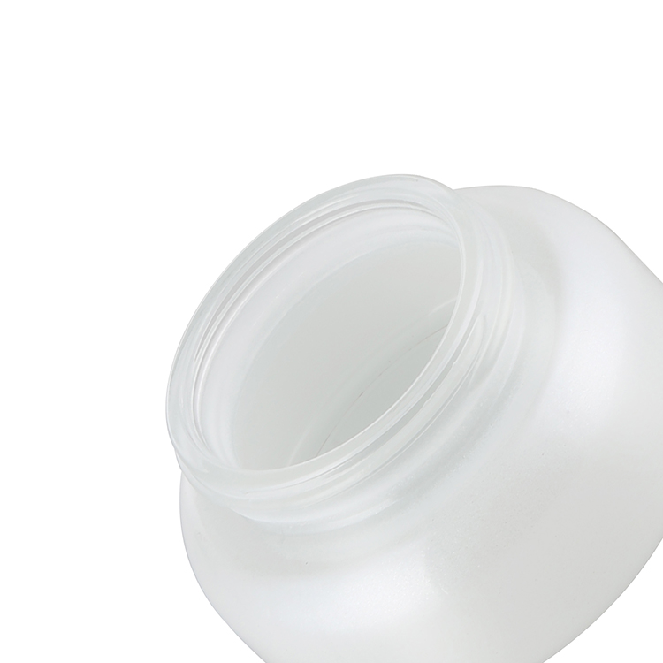 cosmetic packaging high quality luxury 15g 30g round empty white glass cream jar