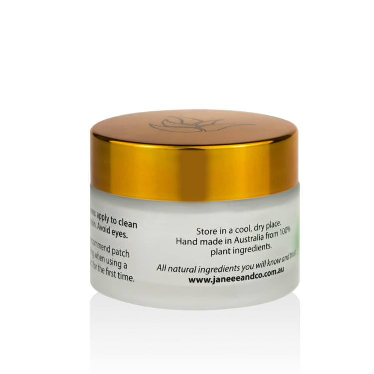 cosmetic packaging logo printing on gold lid frosted glass jar