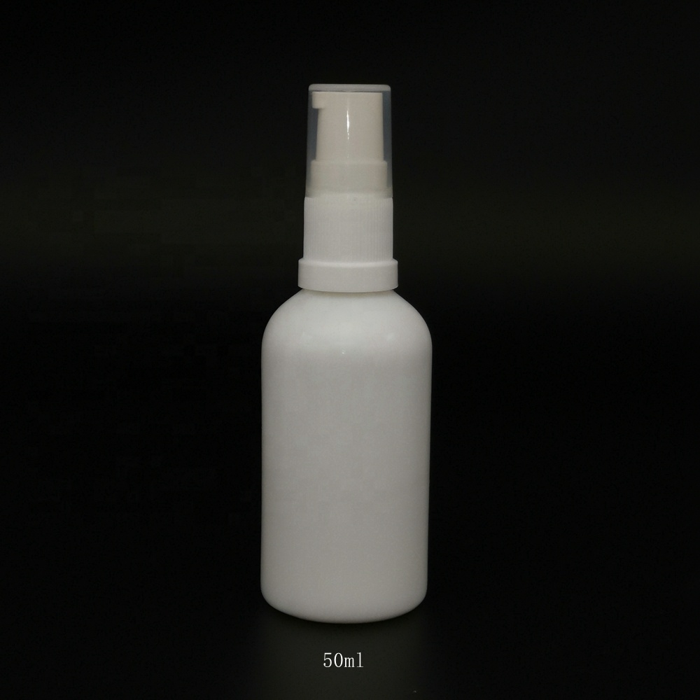 cosmetic packaging opal white glass bottles10ml 15ml 30ml 50ml 100 ml white plastic serum pump bottles 200ml opal glass bottle