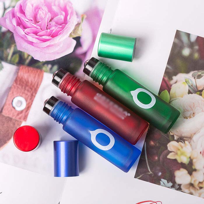 cosmetic packaging perfume oil bottles black glass roller ball bottles 10ml 5ml 6ml 8ml perfume bottle roll on for essential oil