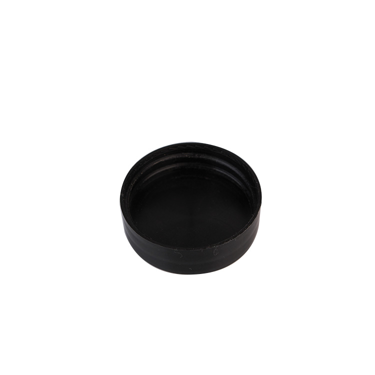 cosmetic packaging portable travel mini 7ml eye cream glass jar with black plastic lid