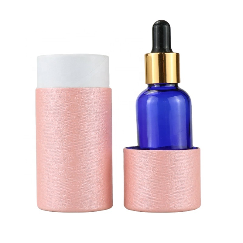 cosmetic packaging recycled kraft cardboard white brown black paper tube for e liquid bottle