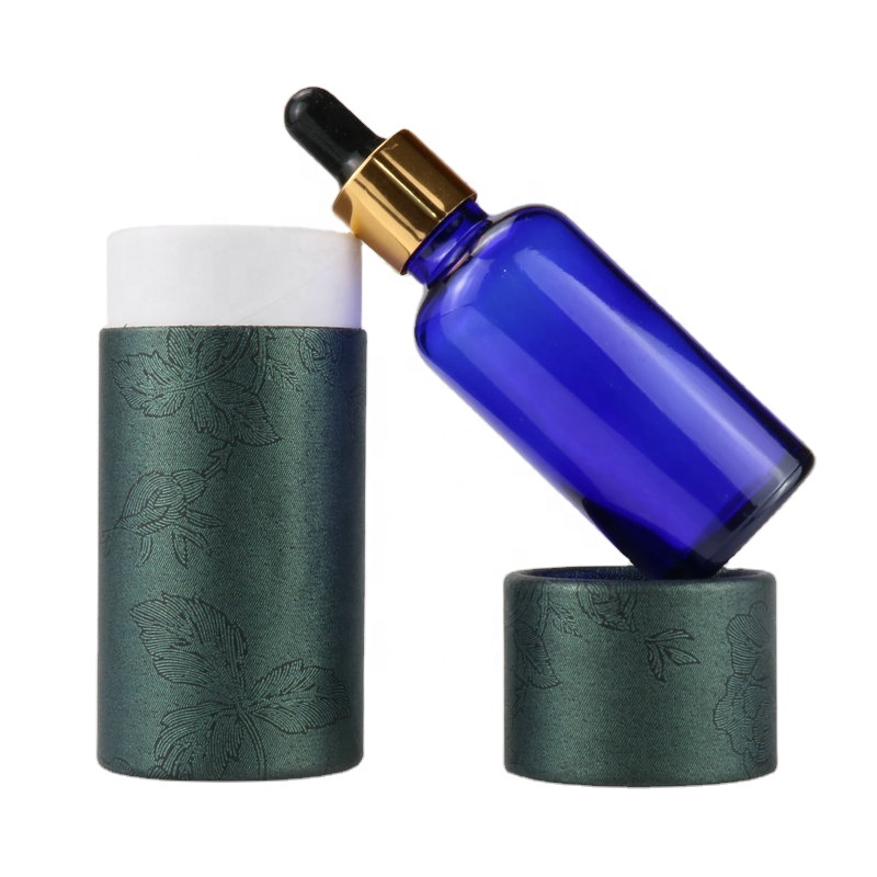 cosmetic packaging recycled kraft cardboard white brown black paper tube for e liquid bottle