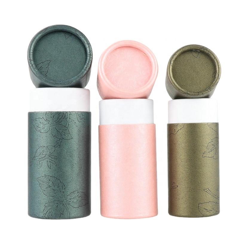 cosmetic packaging recycled kraft cardboard white brown black paper tube for e liquid bottle
