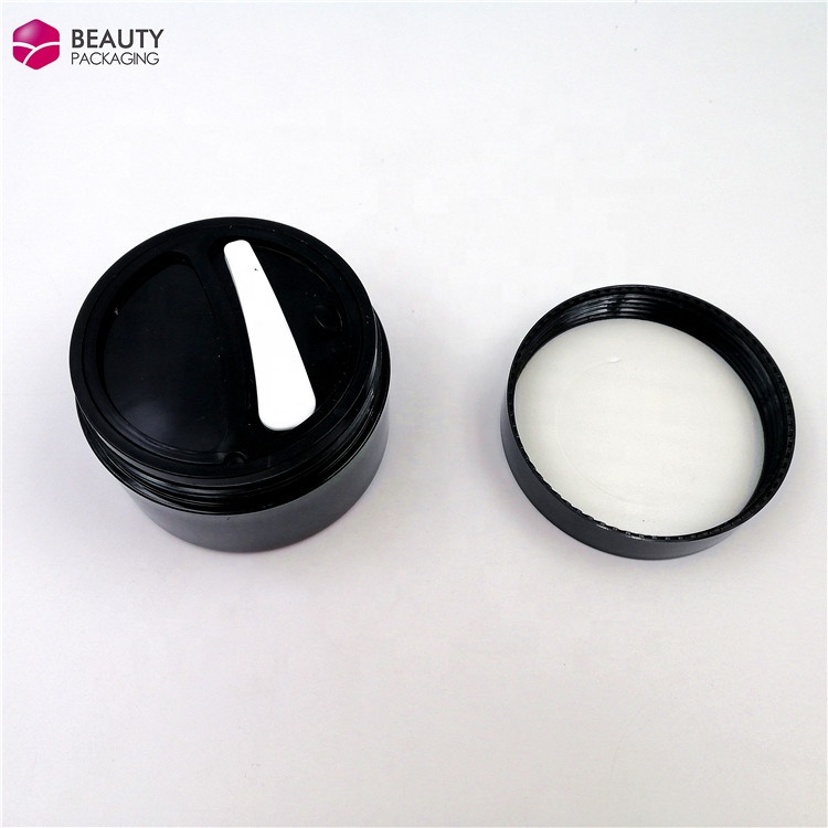 cosmetic packing 100 g half part size facial mask jar round AS eye mask plastic container body scrub jar
