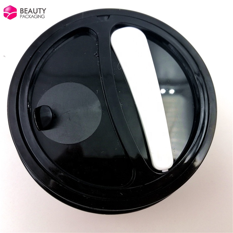 cosmetic packing 100 g half part size facial mask jar round AS eye mask plastic container body scrub jar