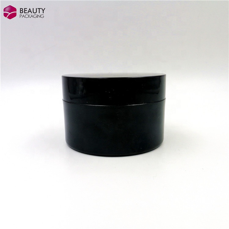 cosmetic packing 100 g half part size facial mask jar round AS eye mask plastic container body scrub jar