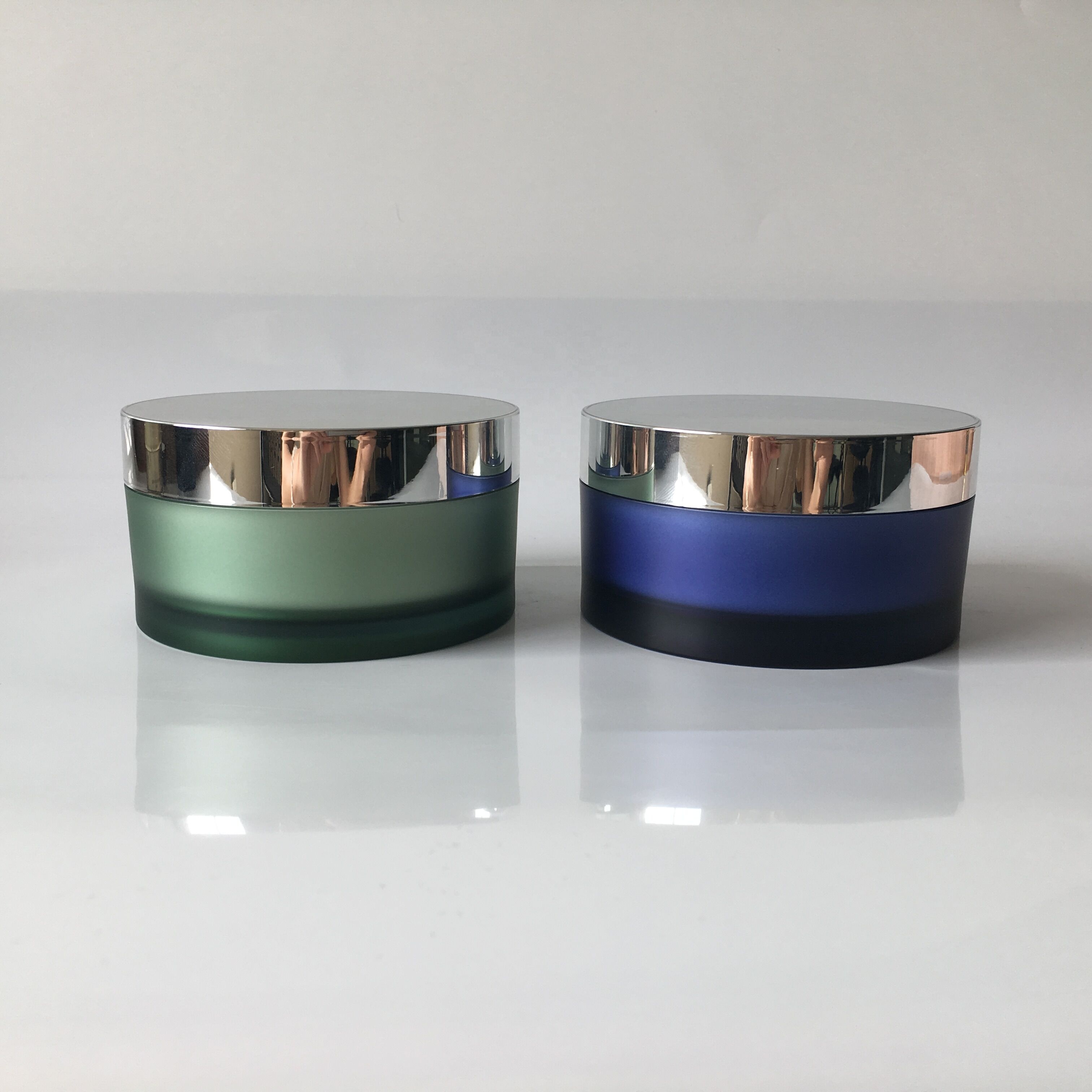 cosmetic packing 100g 200g DUAL CHAMBER JAR acrylic facial cream jar cream jar body scrub butter