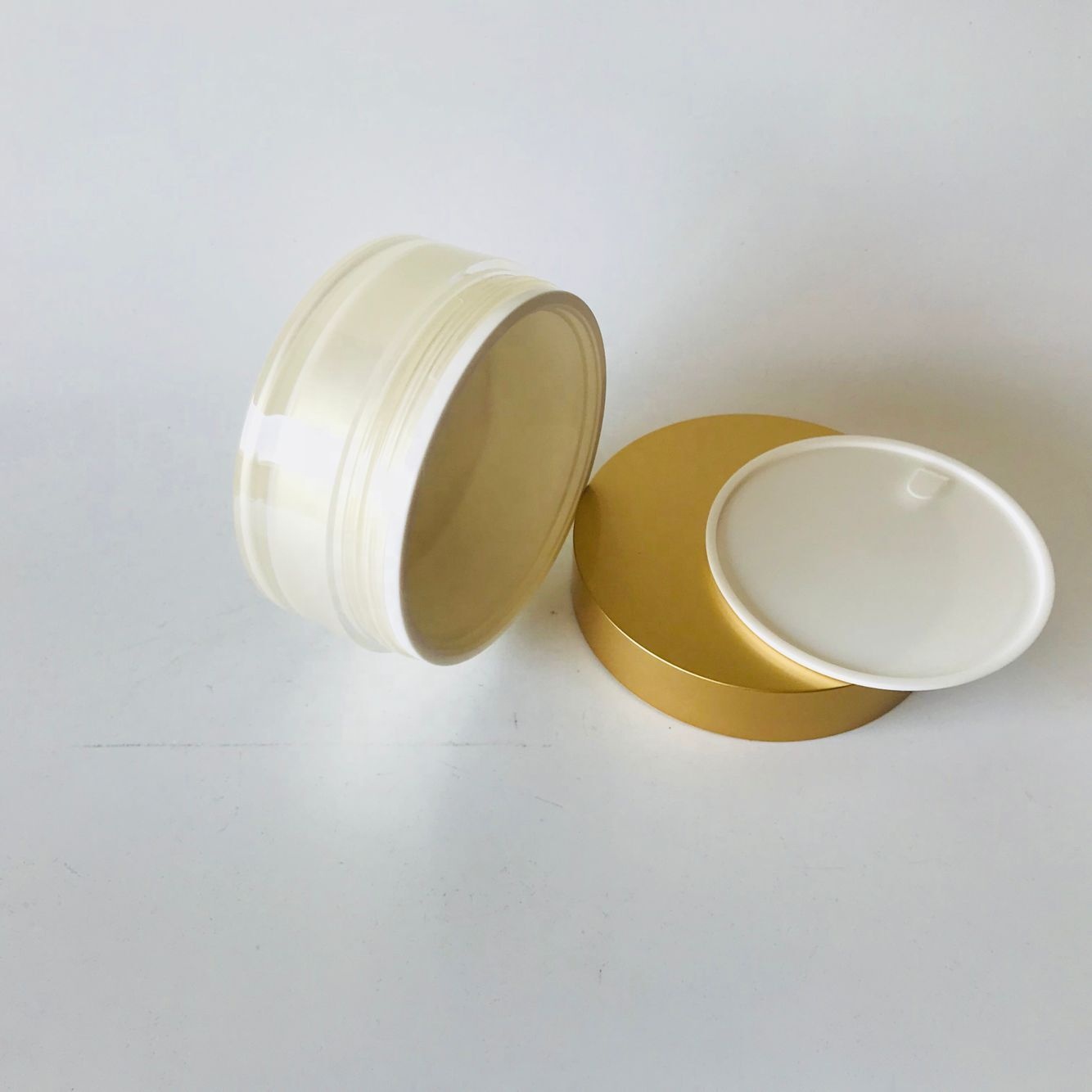 cosmetic packing 100g 200g DUAL CHAMBER JAR acrylic facial cream jar cream jar body scrub butter