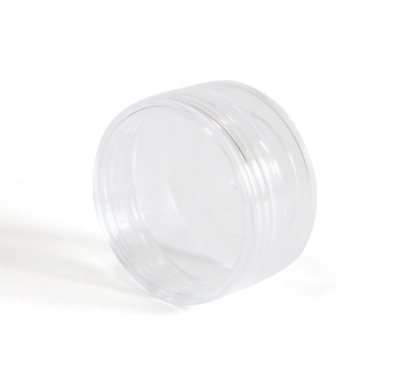 cosmetic plastic containers 3g 5g 10g 15g 20g 30g Clear PS jar with clear screw cap for sample face cream