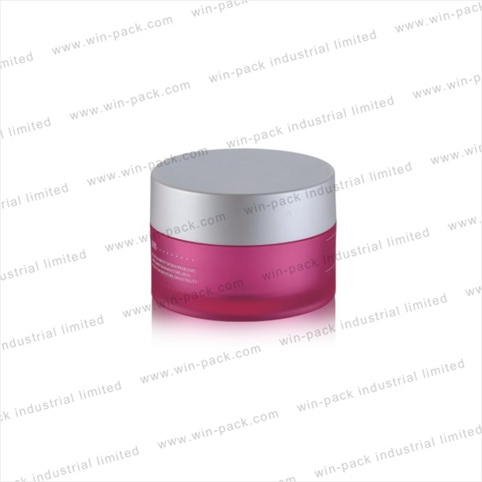 cosmetic product packaging pink PS plastic face cream mason jar 50g
