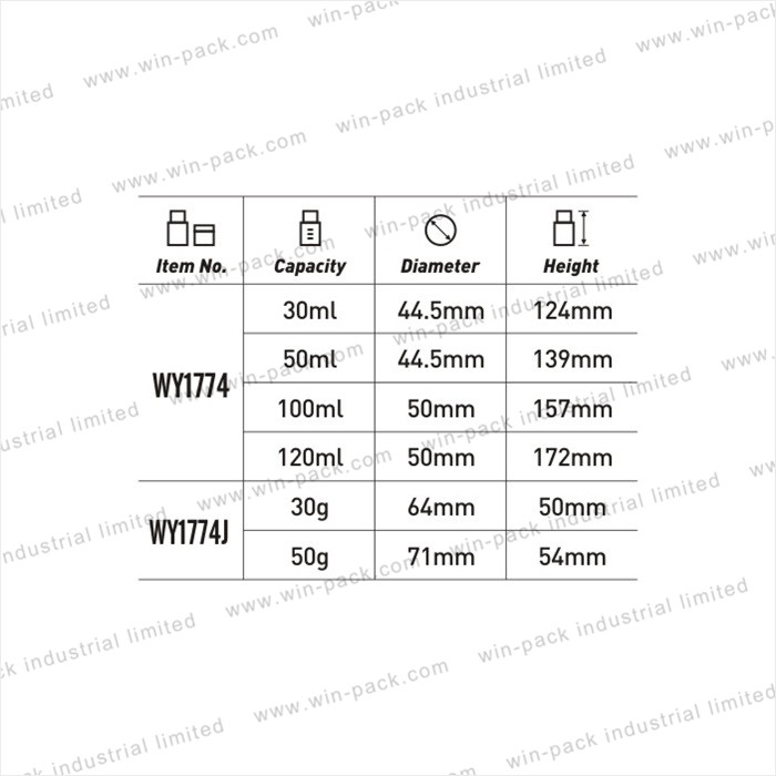 cosmetic product packaging pink PS plastic face cream mason jar 50g