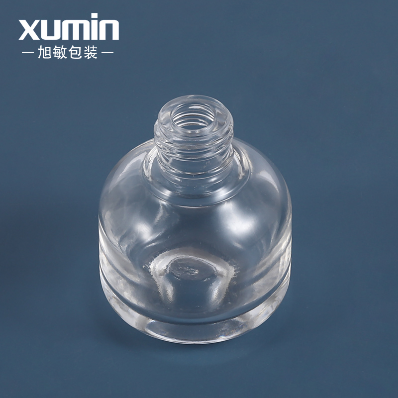cosmetic round clear 30ml glass dropper for cosmetic essential oil bottle