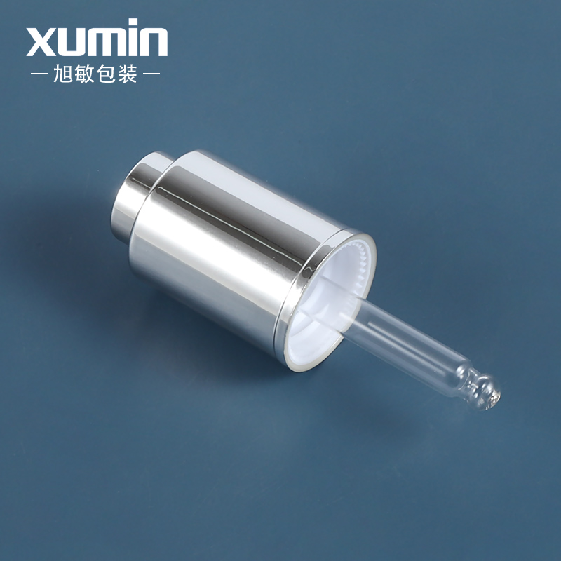 cosmetic round clear 30ml glass dropper for cosmetic essential oil bottle