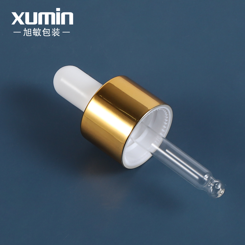 cosmetic round clear 30ml glass dropper for cosmetic essential oil bottle