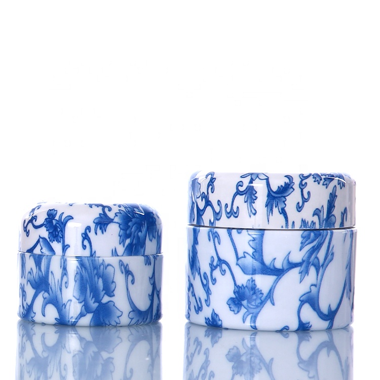 cosmetic skincare bamboo packaging custom plastic jar for cream with screw cap