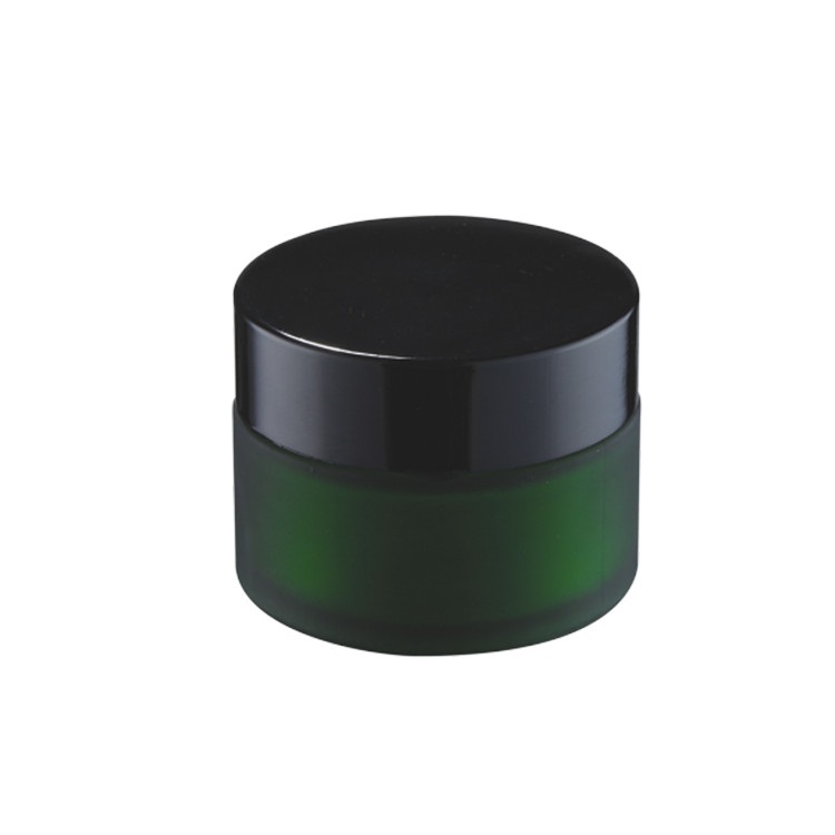 cosmetic skincare packaging 15ml lip balm container jar 20ml 30ml 50ml green frosted cbd jars