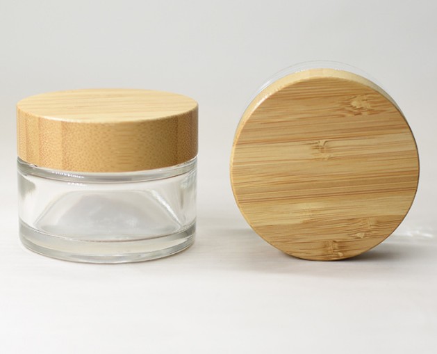 cosmetic wooden jars 5ml 15ml 30ml 50ml 100ml luxury solid bamboo cream container with engraving