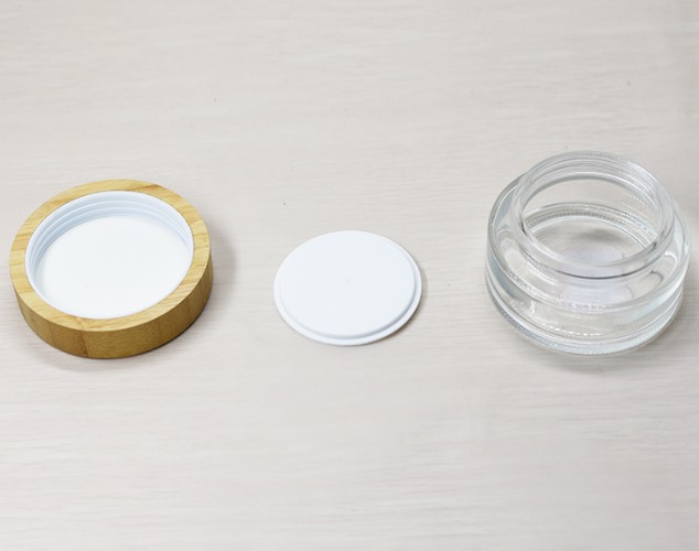 cosmetic wooden jars 5ml 15ml 30ml 50ml 100ml luxury solid bamboo cream container with engraving