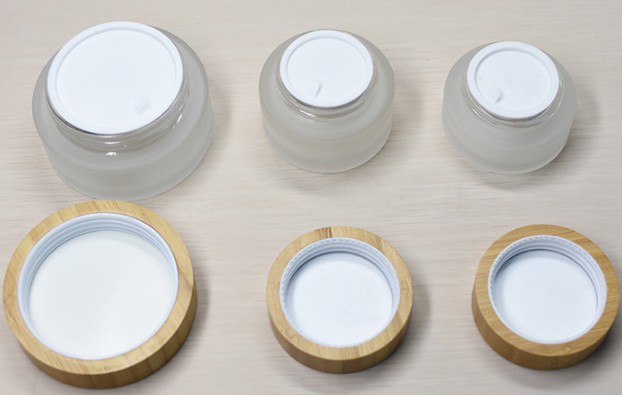 cosmetic wooden jars 5ml 15ml 30ml 50ml 100ml luxury solid bamboo cream container with engraving