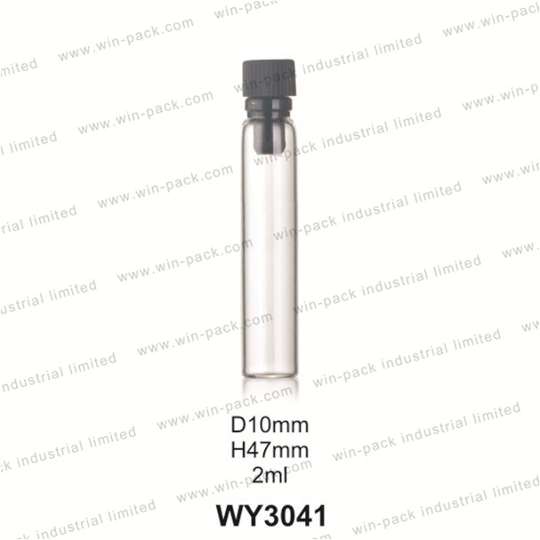 cosmetics clear mini glass sample fancy perfume tester bottle packaging 1.5ml 2ml 3ml 4ml 0.1ml 0.5ml
