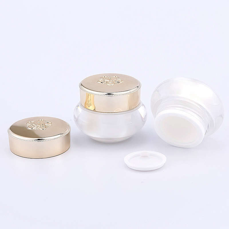 cosmetics container empty body cream jar custom cosmetic jar acrylic plastic cream jar