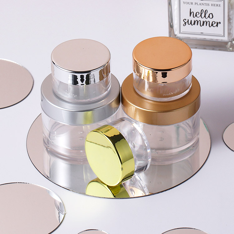 cosmetics packaging containers 0.5oz 15ml clear PS plastic jars for dipping powder nail polish