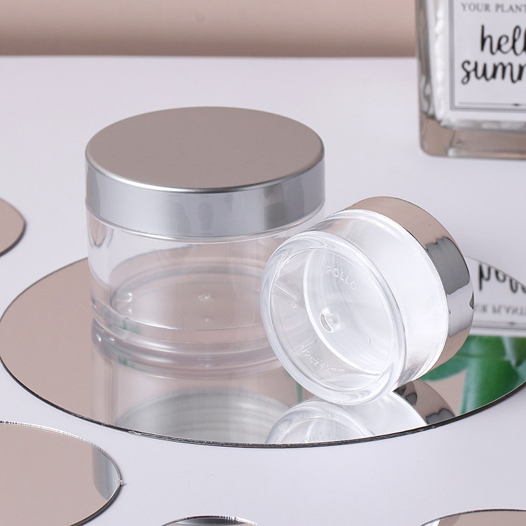 cosmetics packaging containers 0.5oz 15ml clear PS plastic jars for dipping powder nail polish