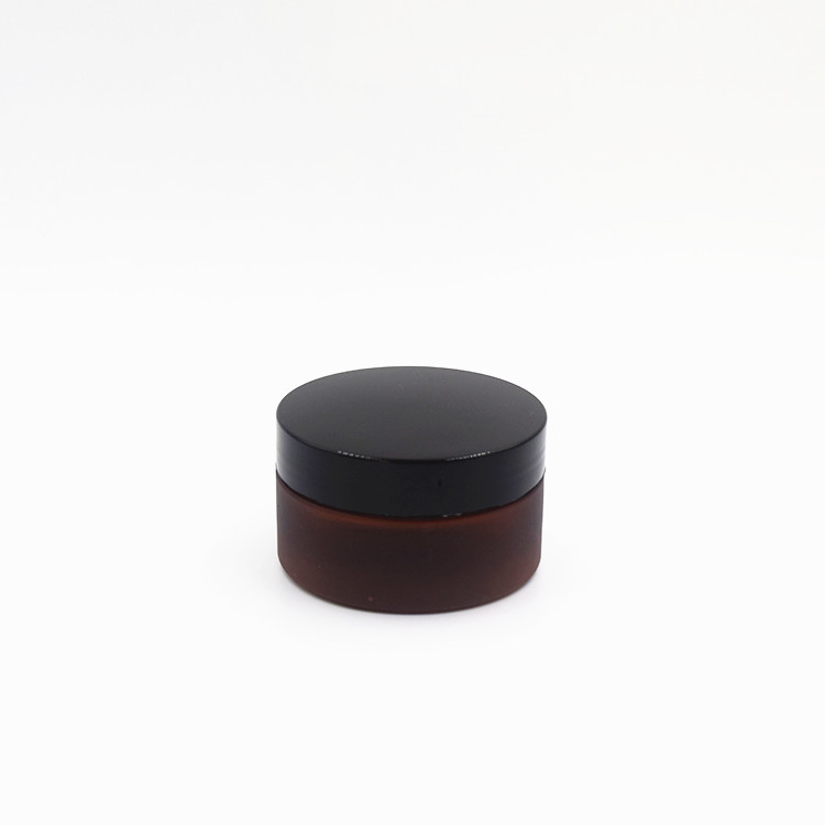 cosmetics products skin care Body cream bottle black cap amber forest plastic 100g cream jar