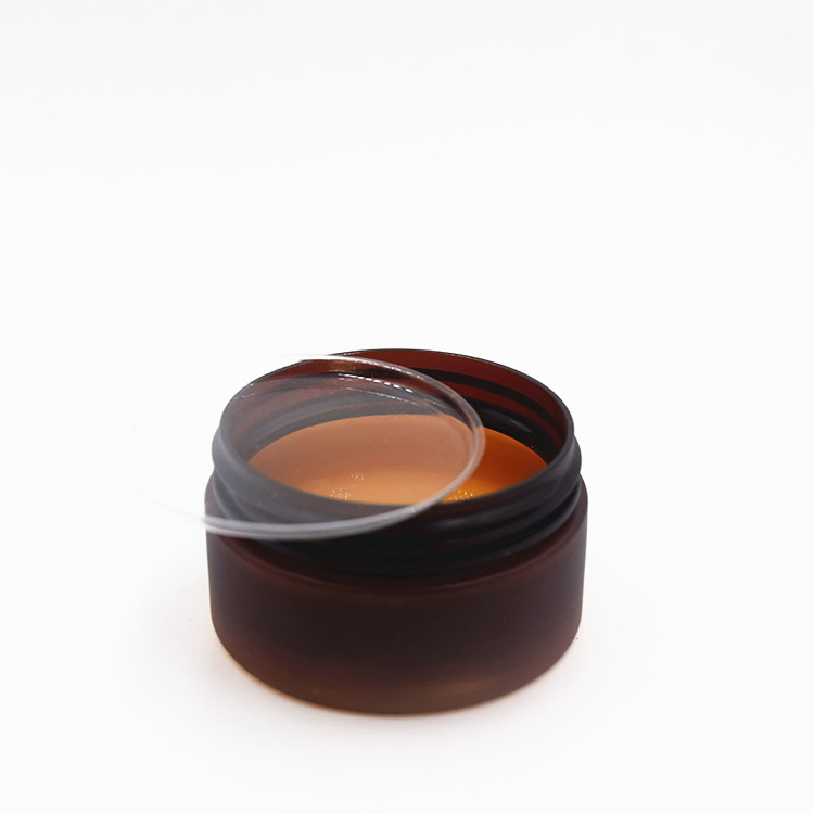 cosmetics products skin care Body cream bottle black cap amber forest plastic 100g cream jar