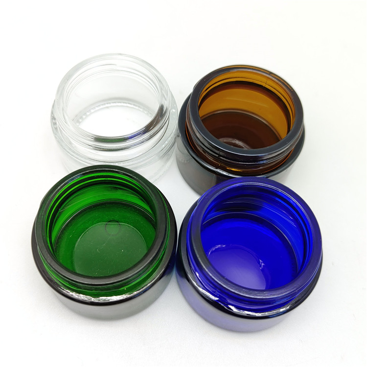 cream jar 10g glass cream jar metal lid 5g 15g 20g 30g 50g 60g amber colour with black lid wholesaler supplier