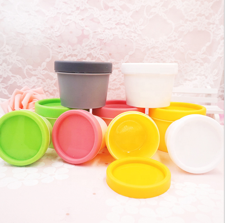 cream jar 50ml yellow cream jar acrylic cosmetic cream jar