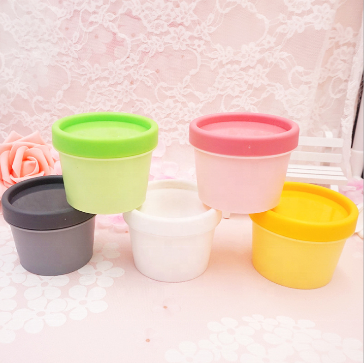 cream jar 50ml yellow cream jar acrylic cosmetic cream jar