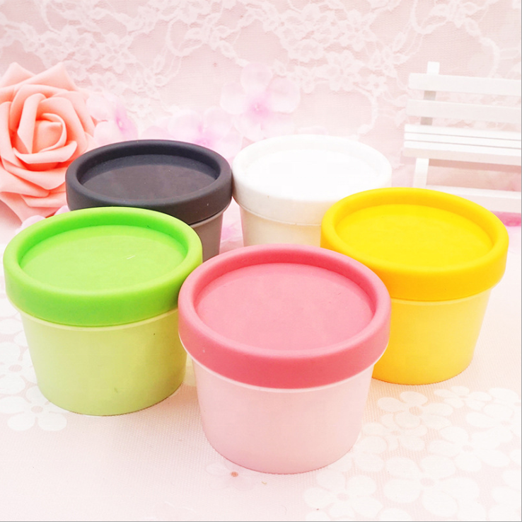 cream jar 50ml yellow cream jar acrylic cosmetic cream jar