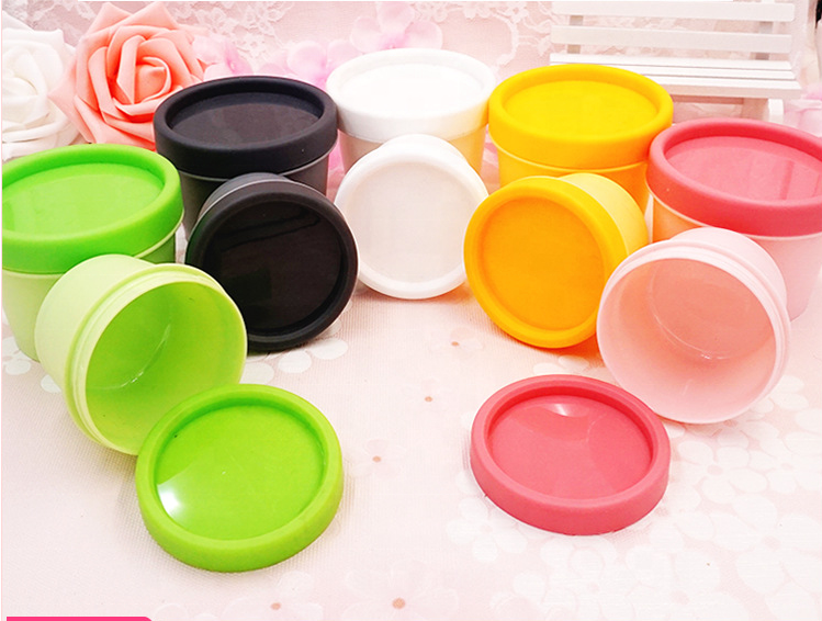 cream jar 50ml yellow cream jar acrylic cosmetic cream jar