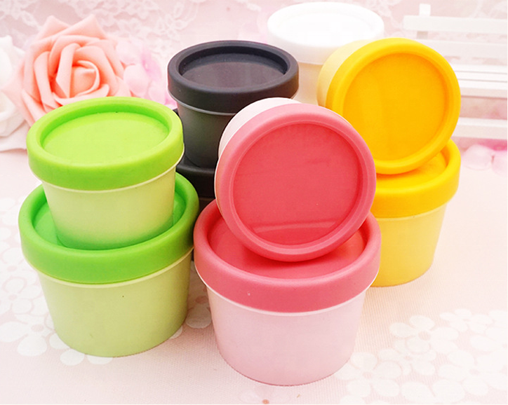 cream jar 50ml yellow cream jar acrylic cosmetic cream jar