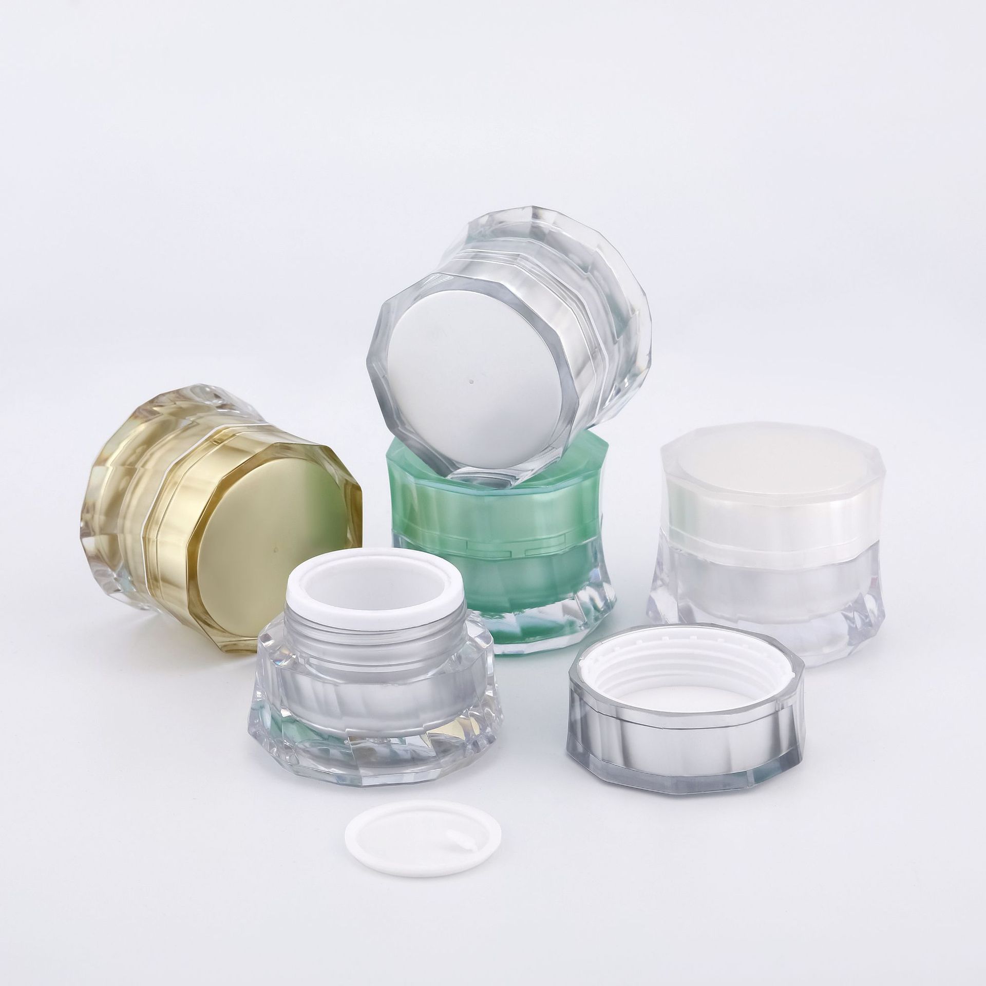 cream jars clear 5g 10g 15g 20g customize color cream jars empty jars for creams