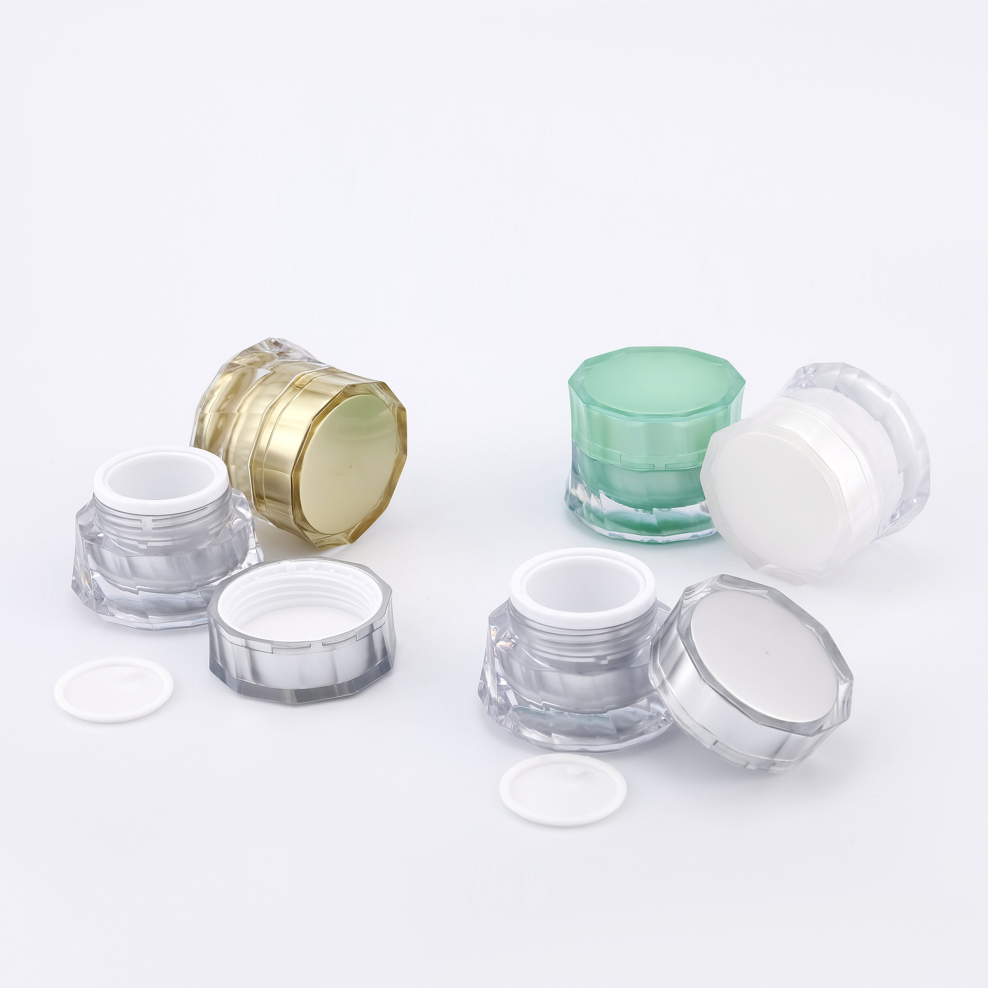 cream jars clear 5g 10g 15g 20g customize color cream jars empty jars for creams