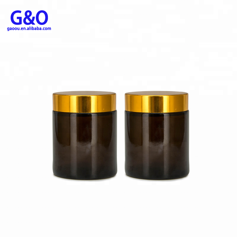 cream lotion 20g 30g 50g 100g brown skin care jar amber jar 20ml 30ml 50ml 100ml airtight storage