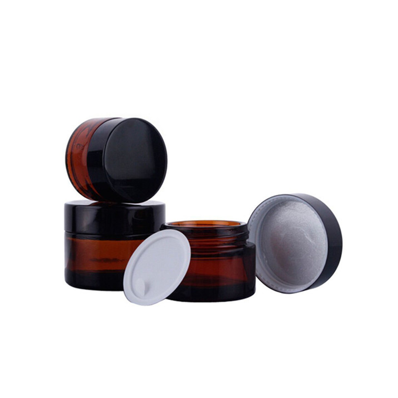 cream lotion container 500ml amber jar glass/9 oz amber glass jar amber glass jar lid/glass cream jar cosmetics 20g cream jar