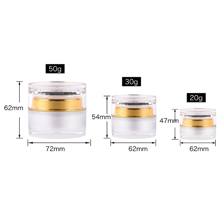 cream packaging 20g 30g 50g In Stock ready to ship empty face cream jars plastic jars packaging creame cosmetics