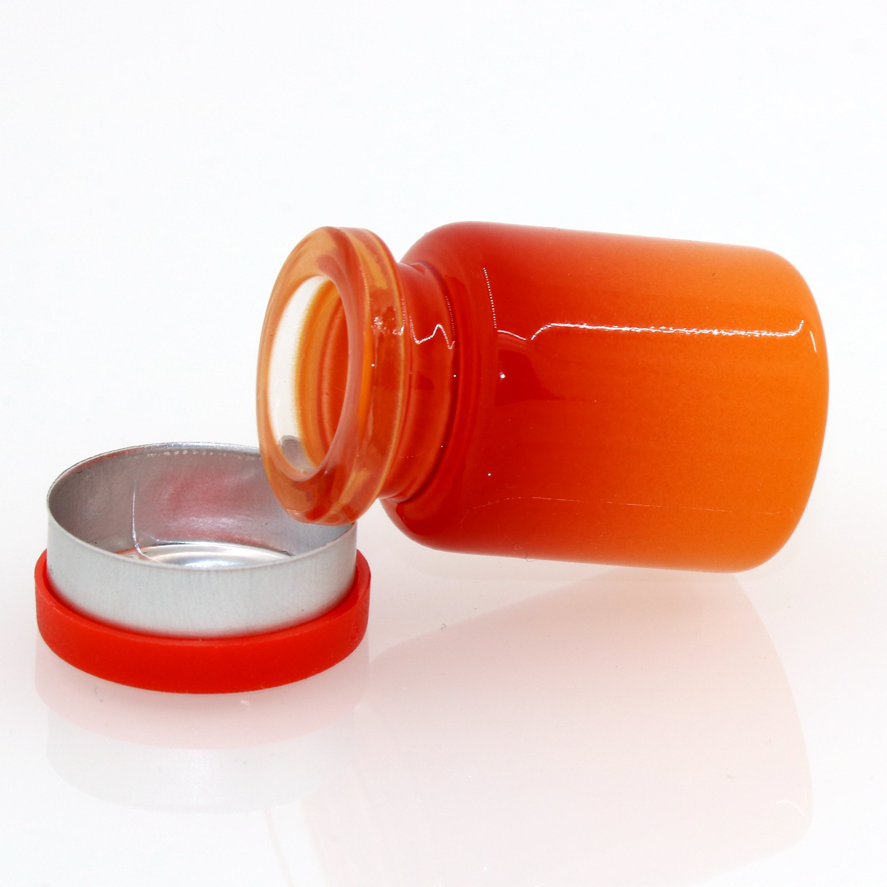 crimp neck amber red glass vials bottles for pills,oil and perfume