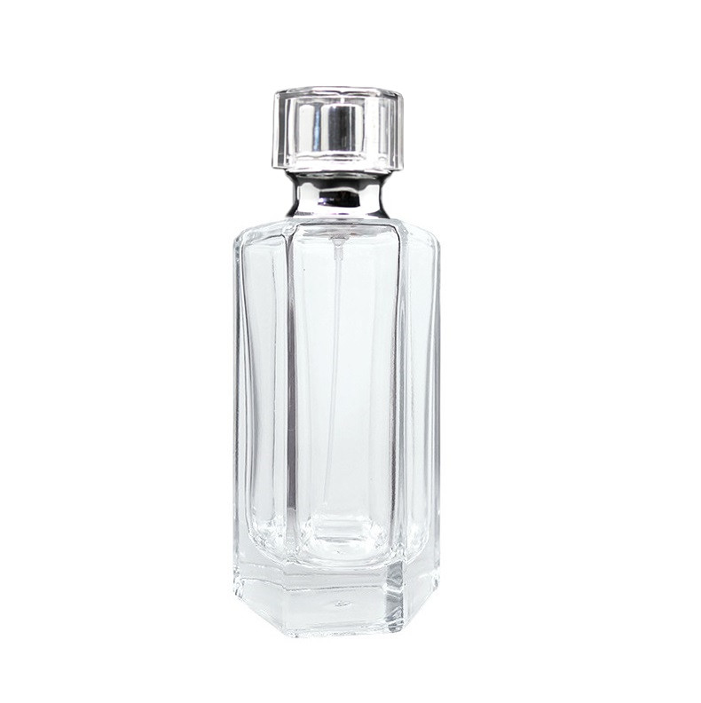 crimping non refillable perfume spray glass bottle 25ml