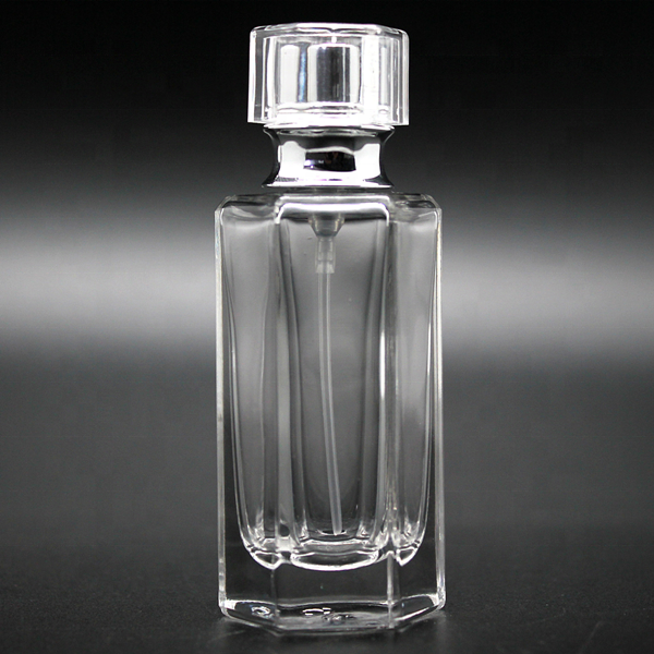 crimping non refillable perfume spray glass bottle 25ml