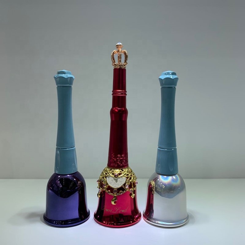 crown nail polish bottle and brush