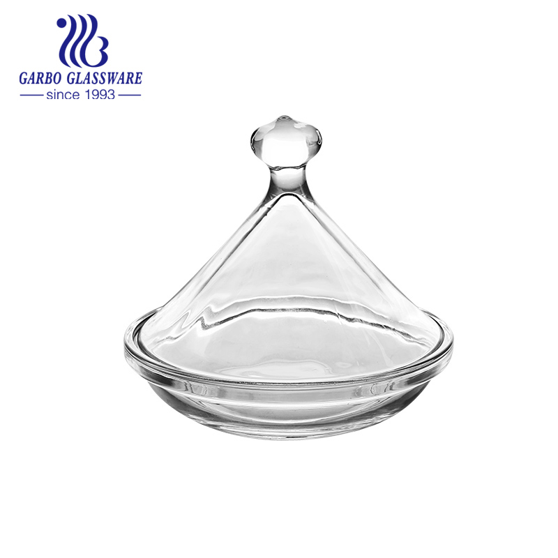 crystal glass candy pot with full decals arabic candy jar high quality restautant glasses candy home decoration whoelsale