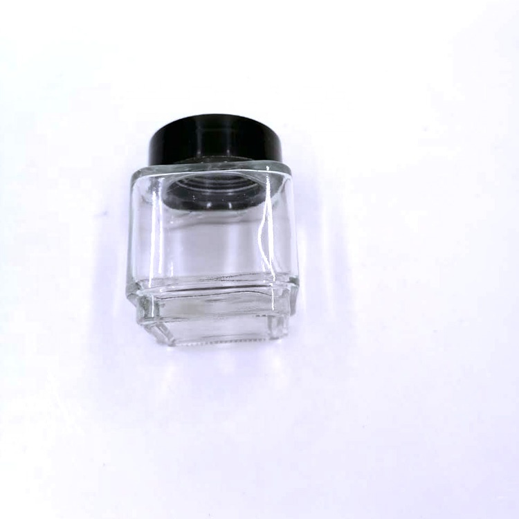 cube CBD flower package CR container 90ml 100ml 3oz 4oz child proof square kush glass jar custom printed logo for candy herbs